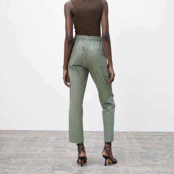 Zara straight Pants in Green - Picture 6 of 12